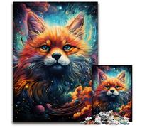 Jigsaw Puzzles for Adults 1000 Piece Planet Color Fox Jigsaw Puzzles for Adults Ideal for Lover Perfect Christmas New Year Valentine's Gift 1000 PCS(38x26cm)