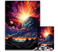 Jigsaw Puzzles for Adults 1000 Piece Planet Color Landscape Paper Jigsaw Challenging Brain Teaser for Teenagers Family Fun Interactive Game 1000 PCS(38x26cm)
