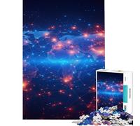 Jigsaw Puzzles for Adults 1000 Piece Planet Earth from Space Fun at Home Activities, Improve Memory Home Decoration Toys for Age 14+ Game (38x52cm)