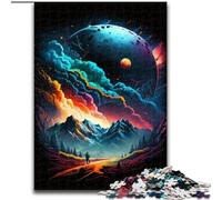 Jigsaw Puzzles for Adults, 1000 Piece Planet Exploding Wooden Jigsaw Puzzles for Adults size 50x75cm Family Interactive Game, Craft Gift with Colorful Artwork