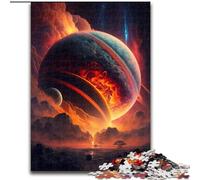 Jigsaw Puzzles for Adults 1000 Piece Planet Gas Giant Made of Wood, Fun Activity for at Home 50x75cm Family Fun Activity, Brain Challenge, for Teenager