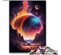 Jigsaw Puzzles for Adults 1000 Piece Planet Gas Giant Made of Wood, Perfect DIY Art Decor Or Birthday Gift 50x75cm Family Fun Craft, Perfect for Birthdays, Holidays