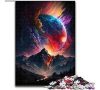 Jigsaw Puzzles for Adults 1000 Piece Planet in Space Made of Wood, Fun Activity for at Home 50x75cm Family Fun Activity, Brain Challenge, for Teenager