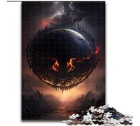 Jigsaw Puzzles for Adults 1000 Piece Planet of Devil Made of Wood, High-Difficulty Brain Teaser for Teenagers 50x75cm for Family Interactive Game