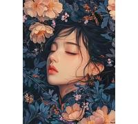 Jigsaw Puzzles for Adults 1000 Piece Plant Flower Girl, Jigsaws 1000 pieces for adults Family Activity, Challenging puzzles Games, Colourful, Beautiful Decoration Puzzle