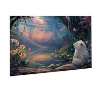 Jigsaw Puzzles for Adults 1000 Piece Polar Bear Jigsaw Puzzle - Colourful, Challenging Game & Brainteasing Adult Jigsaws, The Whole 3D Jigsaw Gifts for Women, Men Beautiful Decoration Flower K0F-148