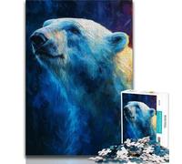 Jigsaw Puzzles for Adults 1000 Piece Polar Bears Adult Jigsaw,Decompressing Intellectual Educational Toy Birthday Gift (size 38x26cm)