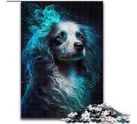 Jigsaw Puzzles for Adults 1000 Piece Poodle Dog Visionary Made of Wood, Fun Activity for at Home 50x75cm Family Fun Activity, Brain Challenge, for Teenager