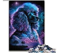 Jigsaw Puzzles for Adults 1000 Piece Poodle Made of Wood, Perfect DIY Art Decor Or Birthday Gift 50x75cm for Family Interactive Game