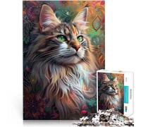 Jigsaw Puzzles for Adults 1000 Piece Portrait of beautiful cat Game Toys 26x38cm is ideal as gifts for the whole family