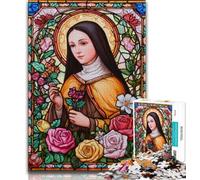 Jigsaw Puzzles for Adults 1000 Piece Portrait of Mary The Mother 1000 Pieces for Teenagers,Educational Toy Funny Family Games Unique Home Decor 26x38cm