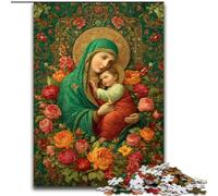 Jigsaw Puzzles for Adults 1000 Piece Portrait of Mary The Mother Jigsaw Brain-Challenging DIY Decorative Game, Family Interactive Toy (size 50x75cm)