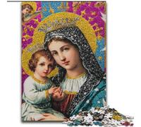 Jigsaw Puzzles for Adults 1000 Piece Portrait of Mary The Mother Jigsaw Challenging Brain Teaser for Teenagers, Perfect for Home Decor Or Gift (size 26x38cm)