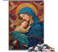 Jigsaw Puzzles for Adults 1000 Piece Portrait of Mary The Mother Jigsaw Ideal for Lover, Perfect Christmas, New Year, Valentine's Gift (size 26x38cm)
