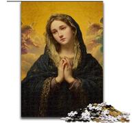 Jigsaw Puzzles for Adults, 1000 Piece Portrait of Mary The Mother Jigsaw Perfect for Teenagers & Family Fun, for Birthdays (size 26x38cm)