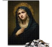 Jigsaw Puzzles for Adults 1000 Piece Portrait of Mary The Mother Puzzle for Teenagers Family Educational Games Home Decoration Gift (size 50x75cm)