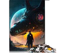 Jigsaw Puzzles for Adults 1000 Piece Post Apocalyptic Explorer Puzzle for Adults Cardboard puzzles Educational Games For Adults and Kids （Size 26x38cm）