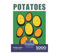 Jigsaw Puzzles for Adults 1000 Piece Potato Minimalist Kitchen Art Print Puzzle for Adults Brain Teaser Game Difficult Hard Deal As Gifts for The Whole Family 38x26cm/1000pcs