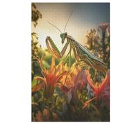 Jigsaw Puzzles for Adults 1000 Piece Praying Mantis Jigsaw Puzzles for Adults & Kids Woodenboard Puzzles Family Decoration (78×53cm)
