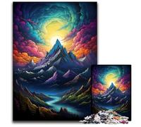 Jigsaw Puzzles for Adults 1000 Piece Psychedelic Alps Jigsaw Puzzles for Adults Ideal for Lover Perfect Christmas New Year Valentine's Gift 1000 PCS(75x50cm)