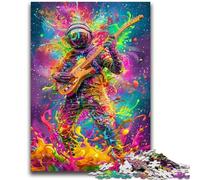 Jigsaw Puzzles for Adults 1000 Piece Psychedelic Astronaut Educational Games Home Decoration Educational Game for Birthday, Chrismas 50x75cm