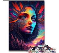 Jigsaw Puzzles for Adults, 1000 Piece Psychedelic By Nature Jigsaw Puzzles size 26x38cm Brain Teaser Game, Interactive Family Game, Suitable for Ages 14+