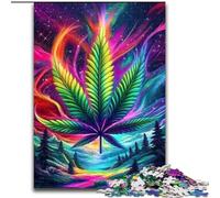 Jigsaw Puzzles for Adults 1000 Piece Psychedelic Colorful Leaves Jigsaw for Teenagers, Couples, And Friends for Birthdays, Christmas 50X75CM