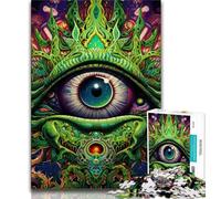 Jigsaw Puzzles for Adults 1000 Piece Psychedelic Eyes,Challenging Game Toys Wall Decoration Unique Birthday And Xmas Gifts (75x50cm)