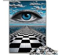 Jigsaw Puzzles for Adults 1000 Piece Psychedelic Eyes Jigsaw Home Activity for Holidays, Birthdays, And Family Game Nights (size 50x75cm)