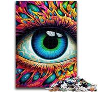 Jigsaw Puzzles for Adults 1000 Piece Psychedelic Eyes Teenager Jigsaw,family Fun Games Is Ideal As A Gift for The Whole Family (50x75cm)
