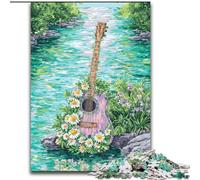 Jigsaw Puzzles for Adults, 1000 Piece Psychedelic Guitar Puzzles for Adults for Family Fun Perfect for Holidays, Interactive Game Nights (Size 26x38cm)