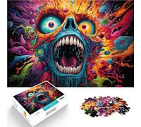 Jigsaw Puzzles for Adults 1000 Piece psychedelic monsters Educational Toys 26x38cm Enhance love between couples for ages 14+