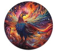 Jigsaw Puzzles for Adults, 1000 Piece Psychedelic Phoenix Bird Jigsaw Puzzles Family Interactive Game,Craft Gift with Colorful Artwork (67.5x67.5cm)
