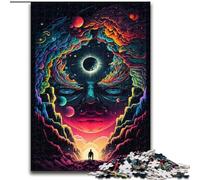 Jigsaw Puzzles for Adults 1000 Piece Psychedelic Skull Jigsaw Gift DIY Fun Suitable for Home Living Room Office Decoration (size : 50x75cm)