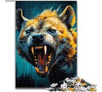 Jigsaw Puzzles for Adults 1000 Piece Psychedelic The Hyena Puzzle Adult Game Gift Family Interactive Game Brain Challenge Gift (size : 26x38cm)