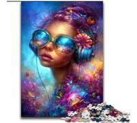 Jigsaw Puzzles for Adults 1000 Piece Punk Girl, Help The Brain Exercise Addictive Toys to Cultivate Patience Perfect Decoration (Size50x75cm)