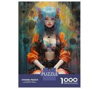 Jigsaw Puzzles for Adults 1000 Piece Punk Girl No3 Puzzles for Adults Hands-on Game Stress Reliever Stress Reduction Gifts 38x26cm/1000pcs
