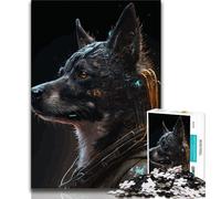 Jigsaw Puzzles for Adults 1000 Piece Punk Human Dogs Puzzles for Adults,Challenging Game for Is Ideal As A Gift for The Whole Family (size 75x50cm)