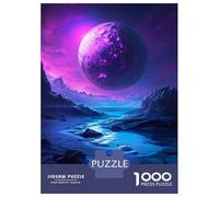 Jigsaw Puzzles for Adults 1000 Piece Purple Mysterious Planet Adult Puzzles Anti-Stress Toys Improve Memory Challenging Game Gifts 52x38cm/1000pcs