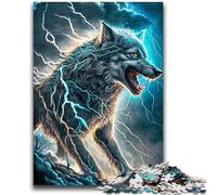 Jigsaw Puzzles for Adults 1000 Piece Puzzle Animal Art Wolf Help The Brain Exercise Addictive Toys to Cultivate Patience Perfect Decoration 50x75cm