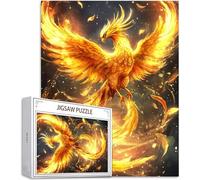 Jigsaw Puzzles for Adults 1000 Piece Puzzle Animal Jigsaw Puzzle Games for Adults Family Educational Games, Gifts for Teenage Boys 14-16 Years, Gifts Home Decor Phoenix Wooden Puzzles 75x50cm D-586