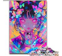 Jigsaw Puzzles for Adults 1000 Piece Puzzle Anime Cat Girl, Elephant Toy Intellectual Game Birthday Present, Gifts, Wall Art for Ages 14+ 26x38cm