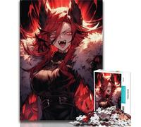 Jigsaw Puzzles for Adults 1000 Piece Puzzle Anime Demon Girl,Educational Family Game Wall Decoration Unique Birthday And Xmas Gifts (75x50cm)
