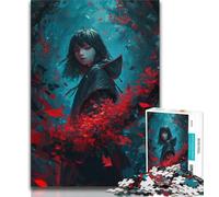 Jigsaw Puzzles for Adults 1000 Piece Puzzle Anime Witch,Family Game Stress Reliever Difficult Challenge Enhance Love between Couples (75x50cm)