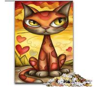 Jigsaw Puzzles for Adults 1000 Piece Puzzle Art Cat, Educational Toys for Is Ideal As A Gift for The Whole Family for And 14 Years Old (Size 26x38cm)