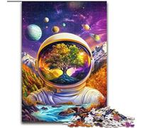 Jigsaw Puzzles for Adults 1000 Piece Puzzle Astronaut Mountains, Toys Educational Games Stress Relieving Parent-child Interaction (Size 26x38cm)