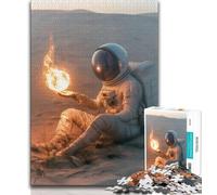 Jigsaw Puzzles for Adults 1000 Piece Puzzle Astronauts in Space,Help The Brain Exercise Addictive Toys to Cultivate Patience Artists Collection,Fine Art (75x50cm)