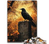 Jigsaw Puzzles for Adults 1000 Piece Puzzle Autumn Crows for Age 14+ Brain Teaser Game Best Gift for Adults And Teenagers 26X38CM