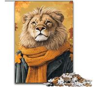 Jigsaw Puzzles for Adults 1000 Piece Puzzle Autumn Lion, Family Activity Enhance Love between Couples for Age 14+ (Size 50x75cm)