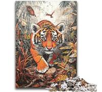 Jigsaw Puzzles for Adults 1000 Piece Puzzle Autumn Tiger Help The Brain Exercise Addictive Toys to Cultivate Patience Perfect Decoration 50x75cm